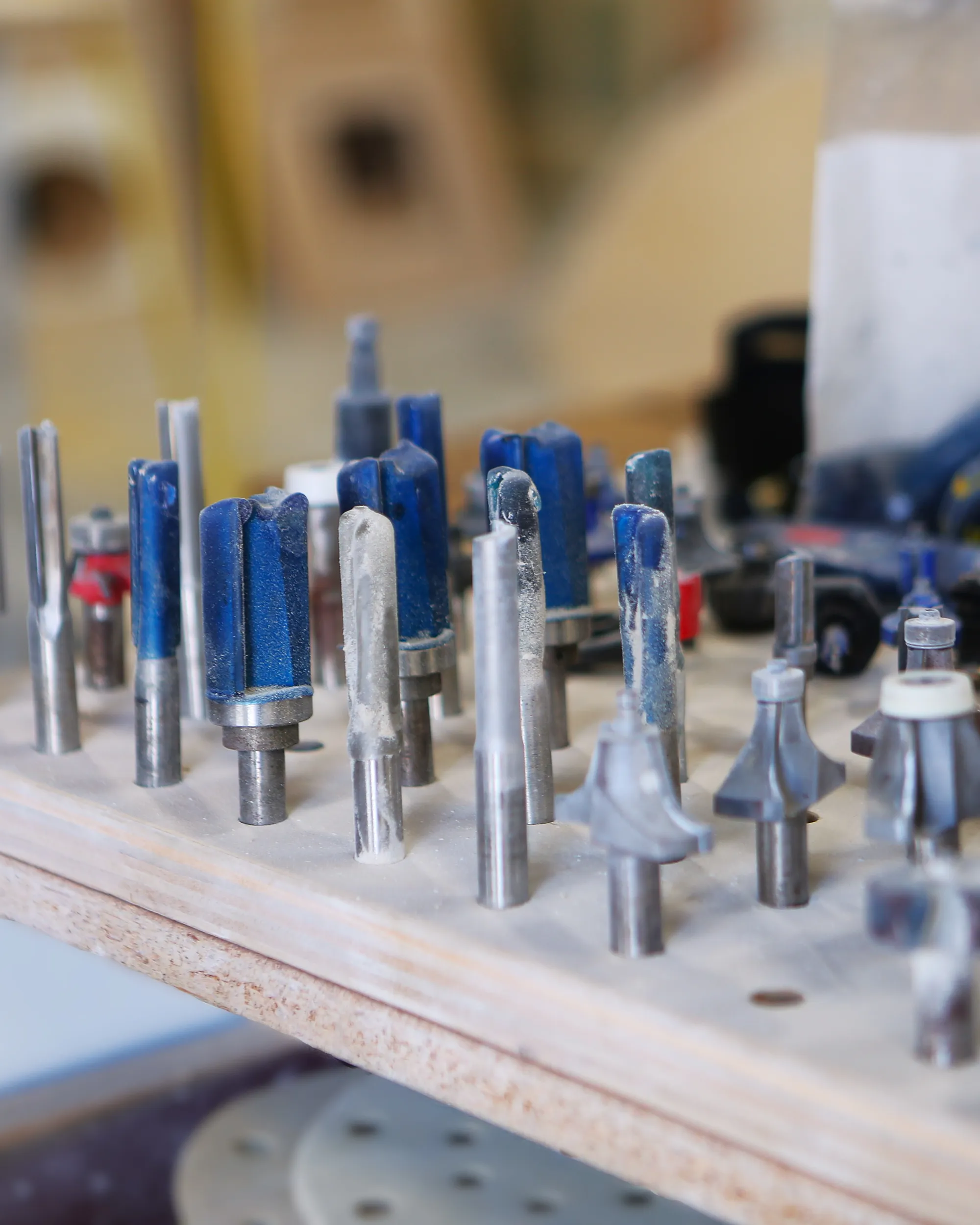 Carbide tipped router bits sharpened by Byler Industrial Tool